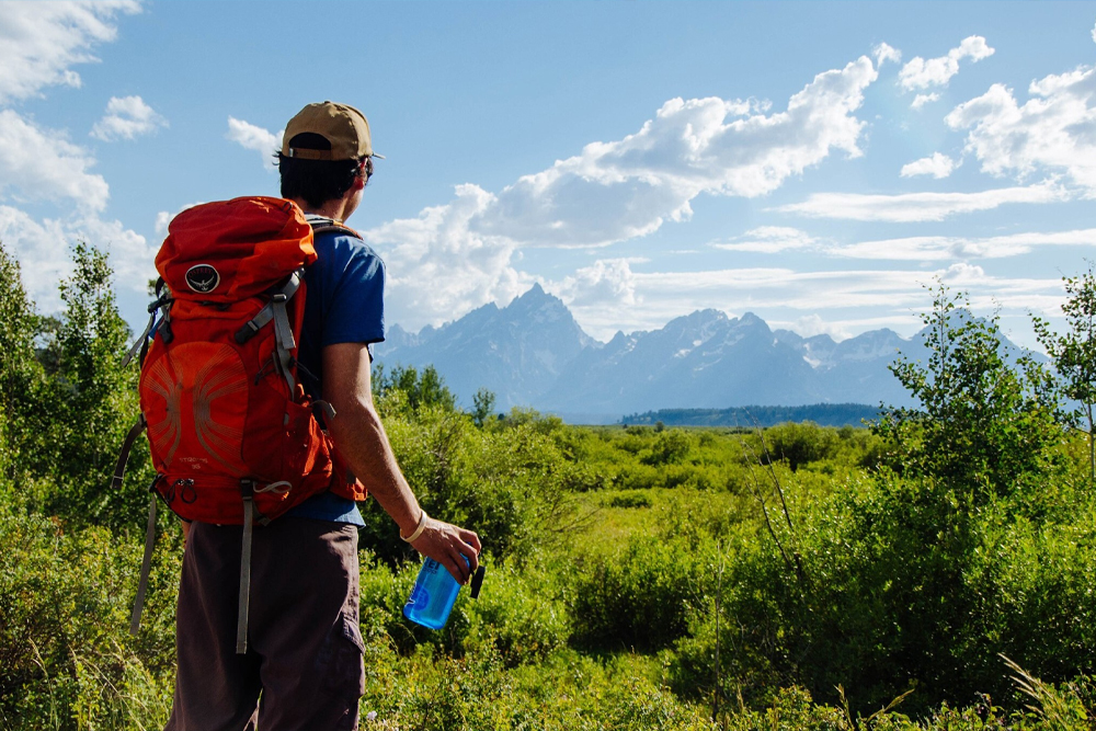 Hiking in the mountains